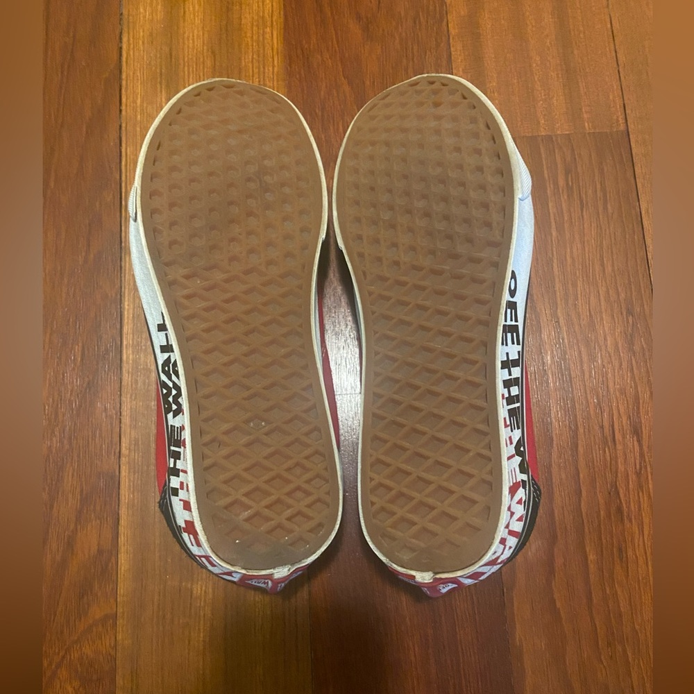Red Canvas Vans - Picture 6 of 7